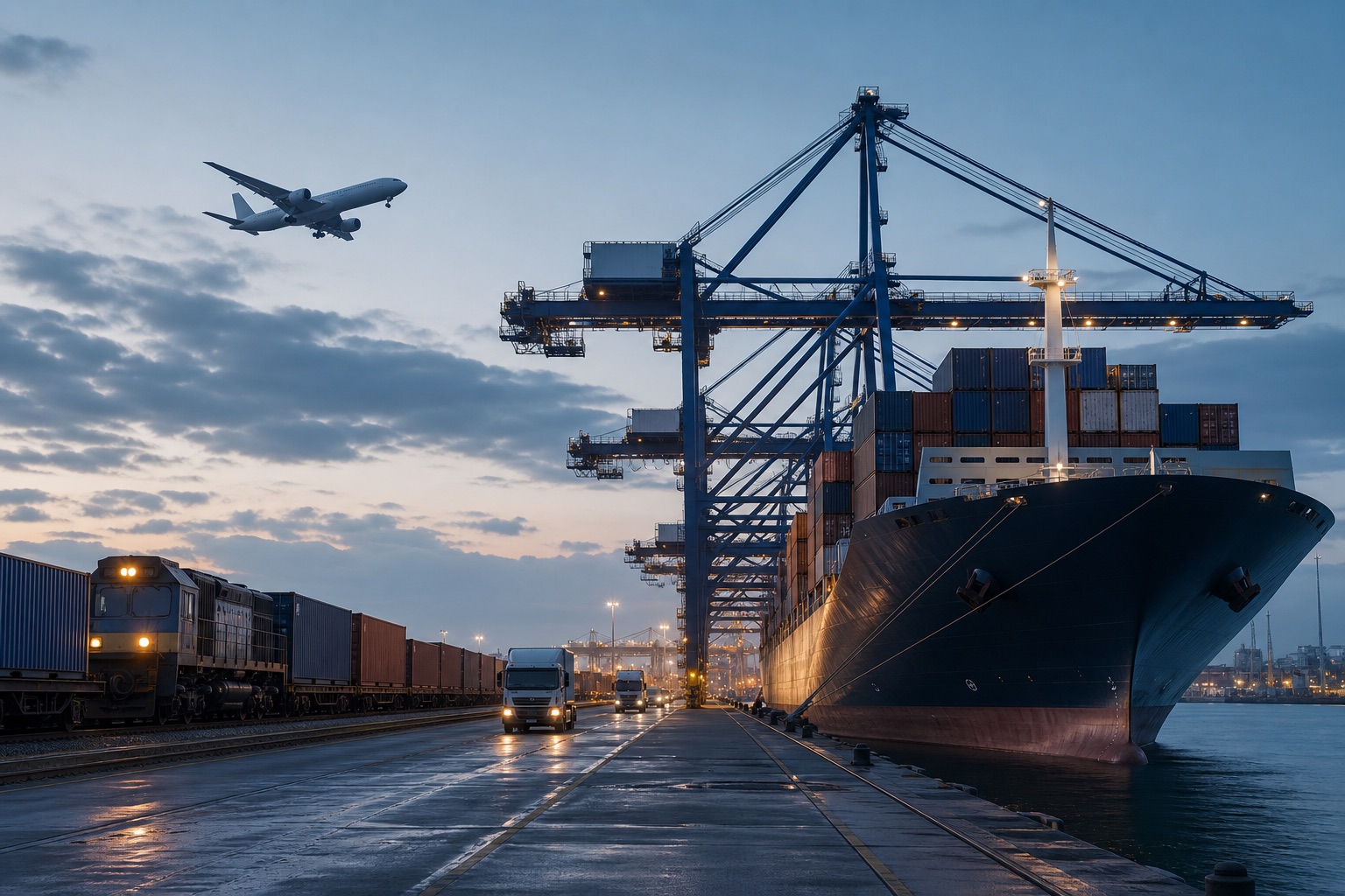 Integrated ocean, air, rail and road logistics operations